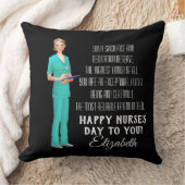 ハッピーナースデイインダークバックドロンド クッション (ブランケット)