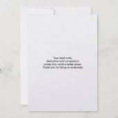 ハッピーナースデイグレーステソスコープイラストレーション 招待状 (裏面)