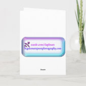 ハッピーナースデイパープルアイリス&イエローチューリップ カード (裏面)