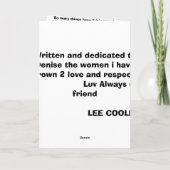 ハッピーナースデーデニーズ!!! カード (裏面)