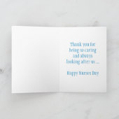 ハッピーナースデー猫と獣医ナース カード (内部)