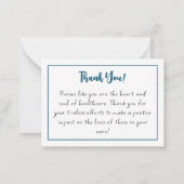 ハッピーナース週間のナース評価 ノートカード (裏面)