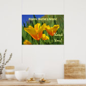 ハッピーナース週間！アートプリントポスターありがとう！ ポスター (キッチン)