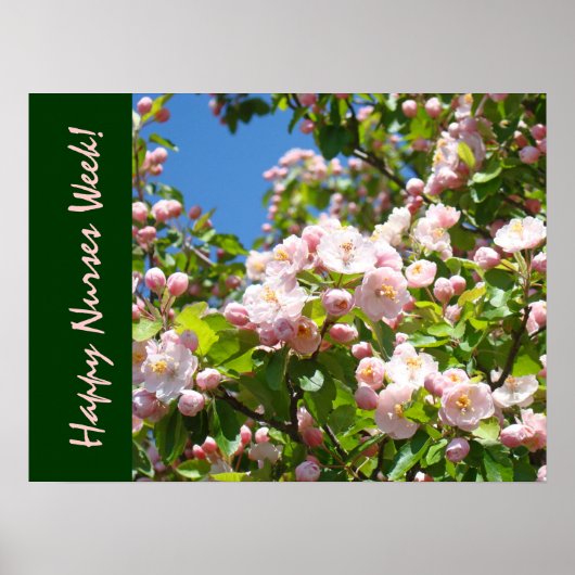 ハッピーナース週間！アートプリント看護ありがとう ポスター (正面)