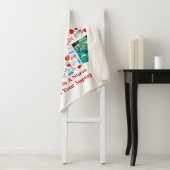 ハッピーナースDay 4フォトコラージュのクロスモノグラム シェルパブランケット (インサイチュ)