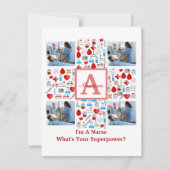 ハッピーナースDay 4フォトコラージュのクロスモノグラム シーズンカード (正面)