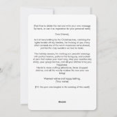 ハッピーニットーコージーウィンタークラフティングクリスマス シーズンカード (裏面)