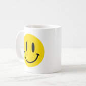 ハッピーニニング顔 おもしろい コーヒーマグカップ (正面左)
