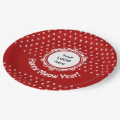 「ハッピーニャー」猫事業 ペーパープレート (アングル)