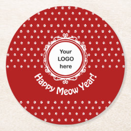 「ハッピーニャー」猫事業 ラウンドペーパーコースター