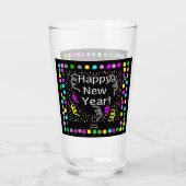 ハッピーニューイヤーあいさつガラスのタンブラー タンブラーグラス (正面)