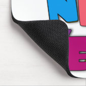 ハッピーニューイヤーおもしろい漫画のグリーティカラフルング マウスパッド (コーナー)