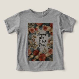ハッピーニューイヤーお祝い幼児ティー