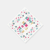 ハッピーニューイヤーお祝い スタンダードカクテルナプキン (角)