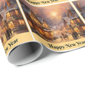 ハッピーニューイヤーお祝い ラッピングペーパー (ロールコーナー)