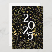 ハッピーニューイヤーお祝い 招待状 (正面/裏面)