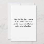 ハッピーニューイヤーお祝い 招待状 (裏面)