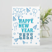 ハッピーニューイヤーお祝い 招待状 (スタンド正面)