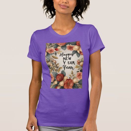 ハッピーニューイヤーお祝い**××*** Tシャツ (正面)