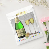 ハッピーニューイヤーきらめくワインボトル2025 フェイバーバッグ (封をした状態)