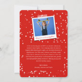 ハッピーニューイヤーつや消しスクリプト休日のフォトカード シーズンカード (裏面)