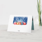 ハッピーニューイヤーとメリークリスマスのオーナメント カード (裏面)