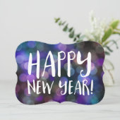 ハッピーニューイヤーのぼかし 招待状 (スタンド正面)