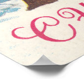 ハッピーニューイヤーのソ連ポストカードとヘアーアーティスト ポスター (角)