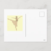 ハッピーニューイヤーのバレエダンサーのアートハガキ シーズンポストカード (裏面)