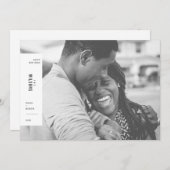 ハッピーニューイヤーのミニマルな美的写真 シーズンカード (正面/裏面)