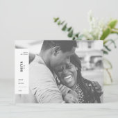 ハッピーニューイヤーのミニマルな美的写真 シーズンカード (スタンド正面)