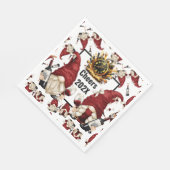 ハッピーニューイヤーのワイン格言 スタンダードランチョンナプキン (角)