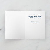 ハッピーニューイヤーやる気を起こさせる引用文 カード (内部)