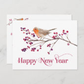 ハッピーニューイヤーアナウンスホリデー 案内ポストカード (正面/裏面)