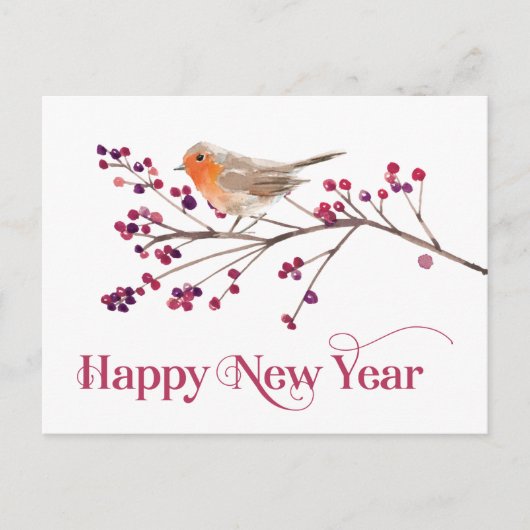 ハッピーニューイヤーアナウンスホリデー 案内ポストカード (正面)