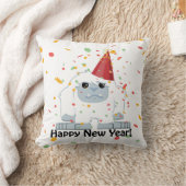 ハッピーニューイヤーイェティ クッション (ブランケット)