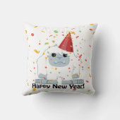 ハッピーニューイヤーイェティ クッション (裏面)