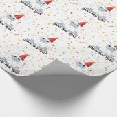 ハッピーニューイヤーイェティ ラッピングペーパー (角)