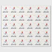 ハッピーニューイヤーイェティ ラッピングペーパー (フラット)