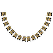 ハッピーニューイヤーエレガントブラックモダン金ゴールド バンティングフラッグ (全)