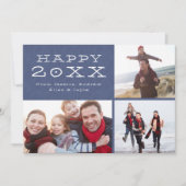ハッピーニューイヤーカスタム写真テンプレート シーズンカード (正面)