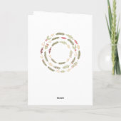 ハッピーニューイヤーカントリーパインアンドホリー シーズンカード (裏面)