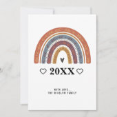 ハッピーニューイヤーカード - 名前または家族名をカスタマイズ シーズンカード (正面)