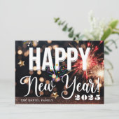 ハッピーニューイヤーカード 招待状 (スタンド正面)