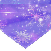 ハッピーニューイヤークリスマスパープルグリッタースター テーブルクロス (アングル)