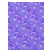 ハッピーニューイヤークリスマスパープルグリッタースター テーブルクロス (正面)