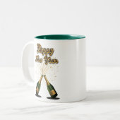 ハッピーニューイヤーコーヒーマグ ツートーンマグカップ (正面左)