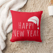 ハッピーニューイヤーサンタハット クッション (ブランケット)
