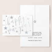 ハッピーニューイヤーシックなスクリプモダント 箔カード (ディスプレー)