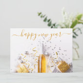 ハッピーニューイヤーシック金ゴールドシャンパンストリーマー シーズンカード (スタンド正面)